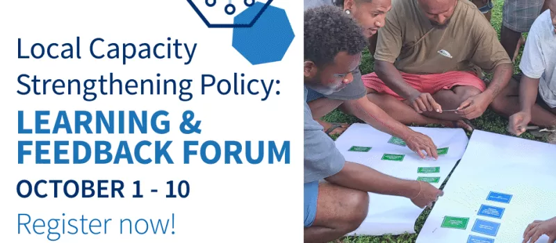 Local Capacity Strengthening Policy Forum 2024