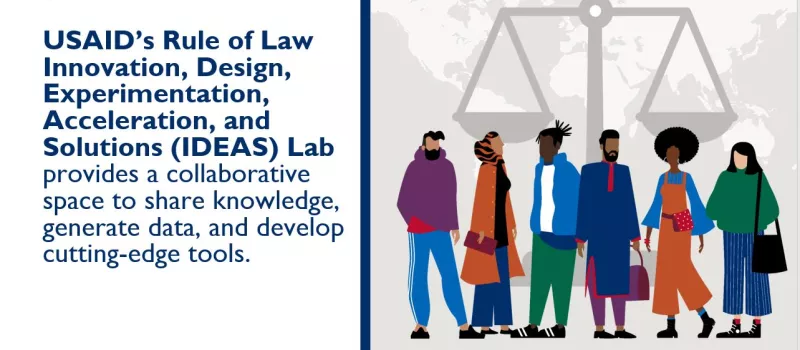 Rule of Law Lab Logo and USAID